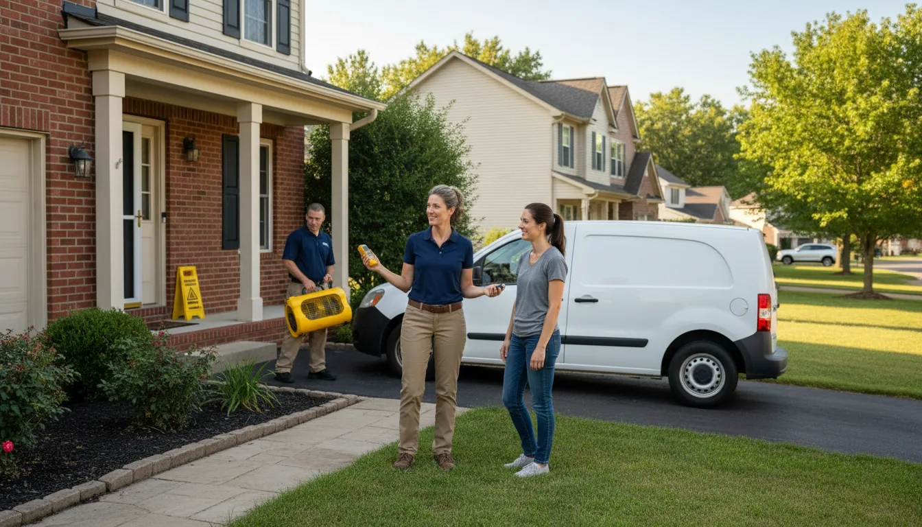 Residential water damage restoration in Maine